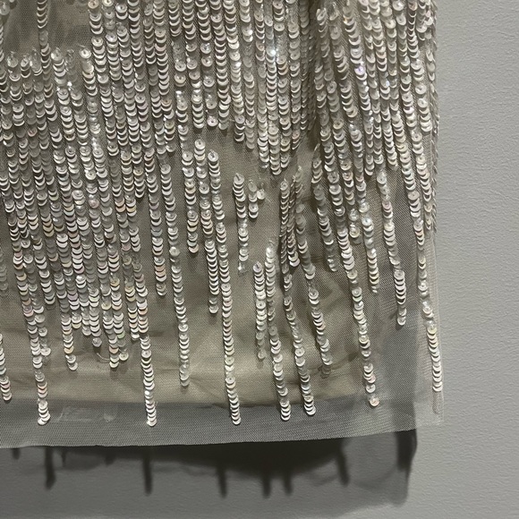 Beautiful Adrianna Papell white sequin dress! NEVER WORN. tags still attached. - Picture 9 of 10